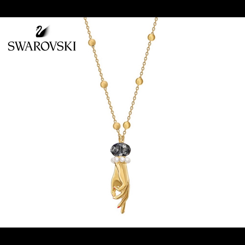 Swarovski - NEW gold necklace